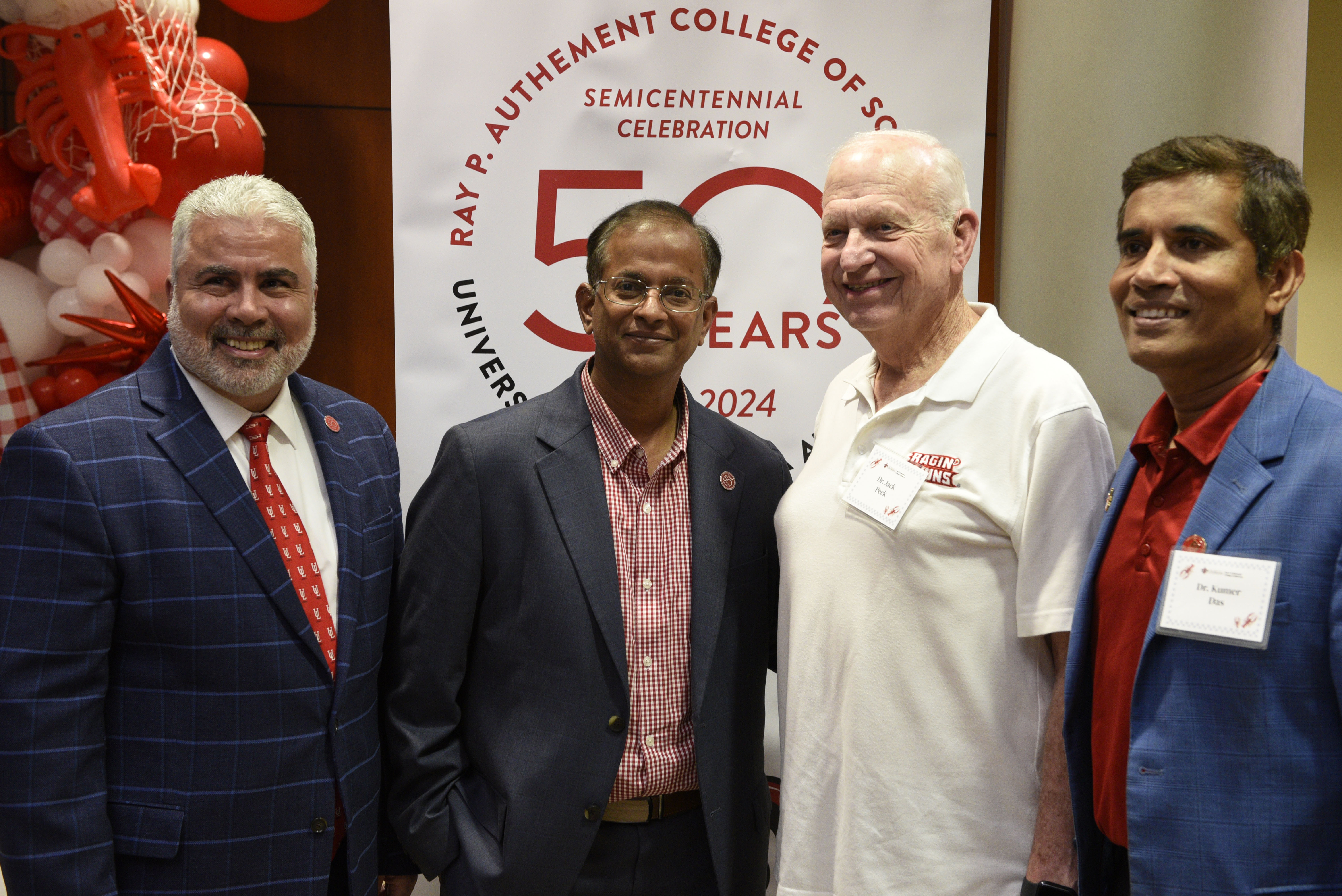 Dean Ackleh, President Koluru, Jack Peck, Vice President Das