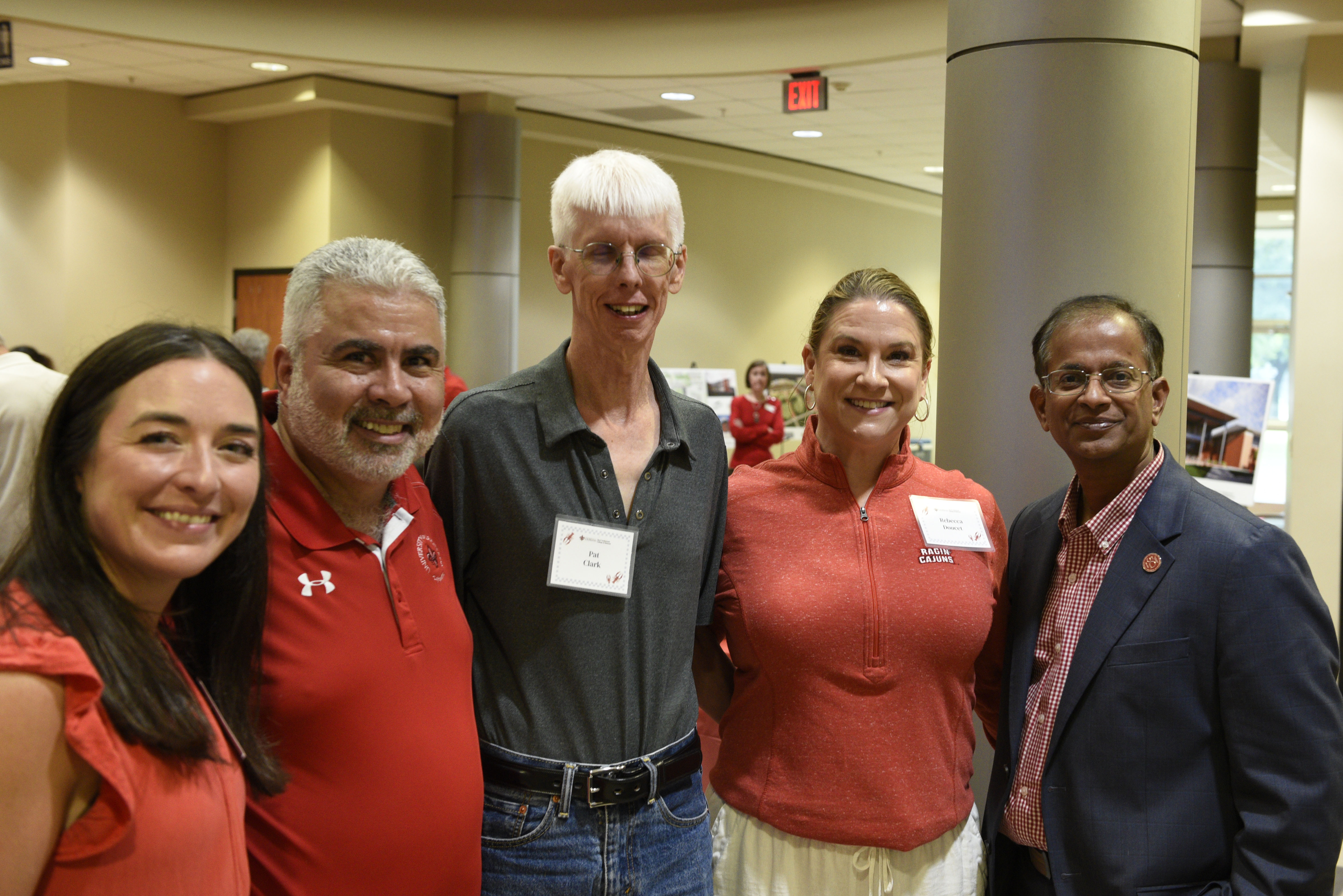 Camille Breaux, Dean Ackleh, Pat Clark, Rebecca Doucette, President Koluru